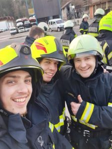 Tečaj za nižjega gasilskega častnika - Tomaž, Bernard, Nejc